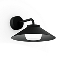 Wandarmatuur voor buitenshuis TRADORA WALL IP65 1.0 IP65, zwart mat dimbaar