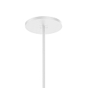 Ceiling canopy round, Halb-Einbau, � 8.4cm, for 1 luminaire, white