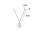 Wever & Ducr� Pendelophanging WIRO - DECENTER 1.0 1-voudig