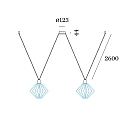 Wever & Ducr� Pendelophanging WIRO - DECENTER 2.0 2-voudig