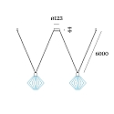 Wever & Ducr� Pendelophanging WIRO - DECENTER 2.0 2-voudig