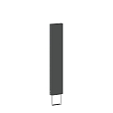 Accessory for FIFTY FIFTY / SMILE / SWAY / PALOS - socket with bracket for setting in concrete, 80cm, anthracite