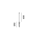 Wever & Ducr� Lampvoet SWAM STRAIGHT POLE 400, brons