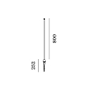 Wever & Ducr� Lampvoet SWAM STRAIGHT POLE 800, brons