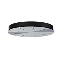 ceiling canopy 6-fold, aluminium, black