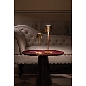 Zafferano battery table lamp POLDINA TAVOLO PRO IP20, red, gold leaf dimmable