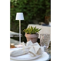 battery table lamp POLDINA MICRO IP65, white dimmable