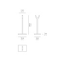 Zafferano Houder PENCIL MODULO LUCE set van 2, transparant