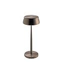 battery table lamp SISTER LIGHT IP65, copper, anodised dimmable