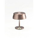 Zafferano battery table lamp SISTER LIGHT MINI IP65, copper, anodised dimmable