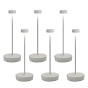battery table lamp SWAP set of 6 IP65, white dimmable
