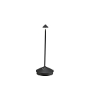 battery table lamp PINA TAVOLO PRO CCT Switch, with touch dimmer IP54, black, lacquered dimmable