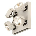 SLV KALU LED 4 Wall and Ceiling luminaire, square, 60°, white/black