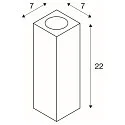 Wandarmatuur THEO UP/DOWN QPAR51 GU10, wit