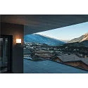 SLV Wandarmatuur voor buitenshuis SQUARE WALL E27 IP44, aluminium geborsteld
