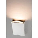 SLV Wandarmatuur voor buitenshuis DELWA WIDE IP44, wit