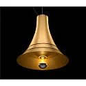 SLV Pendelarmatuur BATO 35 PD klein, rond E27 IP20, messing geborsteld dimbaar