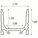 SLV Opbouwprofiel GRAZIA 10 standaard, wit