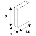 SLV Eindkap GRAZIA 20 standaard, hoog, 2 stuks, zwart