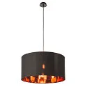SLV Lampenkap FENDA Ø 70CM groot, cilindrisch, koper, zwart