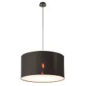 SLV Lampenkap FENDA Ø 70CM groot, cilindrisch, koper, zwart