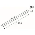 SLV Q-LINE LED Wall luminaire, black