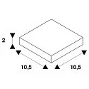 Afschermklep SUPROS 78 4-voudig, instelbaar, zwart