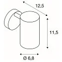 Wandarmatuur ENOLA B GU10 QPAR51 draaibaar, roteerbaar GU10 IP20, zwart 