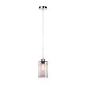 SLV Lampenkap FENDA Ø 12.5CM / 20CM klein, cilindrisch, lang, rookkleuren