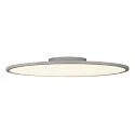 LED Ceiling luminaire PANEL 60 round, Ø 60cm, 42W, dimmable, silver grey, 4000K
