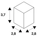 SLV GU10 fitting QUICK CONNECTOR GU10, zwart, wit