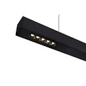SLV Pendelarmatuur Q-LINE PD voor BAP, zwart dimbaar