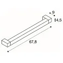 SLV Wandarmatuur LONG GRILL LED, wit 