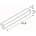Spiegelarmatuur L-LINE 60 IP44, wit 