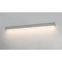 SLV Spiegelarmatuur L-LINE 120 lang, direct / indirect, schakelbaar IP44, zilvergrijs 