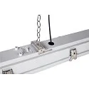 SLV LED Outdoor Wall and Ceiling luminaire IMPERVA 150, IP66 IK08, 55W 120°, 4000K 7100lm, grey