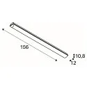 SLV LED Outdoor Wall and Ceiling luminaire IMPERVA 150, IP66 IK08, 55W 120°, 4000K 7100lm, grey