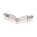 Flex coupler for S-TRACK 3-Phase high-voltage track, 16A max., traffic white RAL 9016