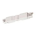 SLV Flex coupler for S-TRACK 3-Phase high-voltage track, 16A max., traffic white RAL 9016