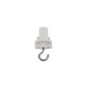 3-fase adapter S-TRACK geïsoleerd, met haak, mechanisch, universeel, wit