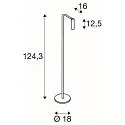 Staande lamp KARPO FL instelbaar, met aanraakdimmer IP20, zwart dimbaar