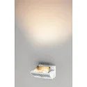 LED Wall luminaire MERADO FLOOD WL, TRIAC dimmable, rotatable and swiveling, 40W 115°, 3000K 3000lm, white