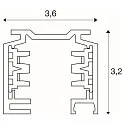 Eutrac 3-fase Opbouwrail EUTRAC 1M SURFACE, wit