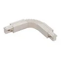 Flex coupler for 3-Phase High voltage Track, white