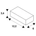 Eutrac 3-fase Feeder EUTRAC® ingebouwde Versie, Aarde rechts, wit