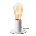SLV Table lamp FITU TL, E27 max. 10W, with switch, white