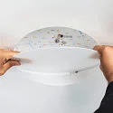 SLV Plafondinbouwarmatuur MEDO 30 EL zonder frame IP20, wit 