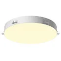 SLV LED Ceiling recessed luminaire MEDO 90 DL, frameless version, 105°, 3000/4000K, 10150lm, white