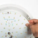 SLV Plafondinbouwarmatuur MEDO 30 EL met frame IP20, wit 
