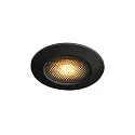 Downlight VARU QPAR51 DL rond, stijf GU10 IP65, zwart dimbaar